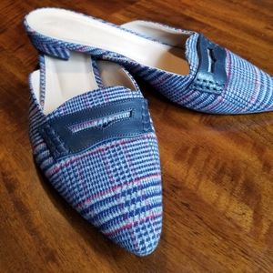 J Crew plaid slippers
